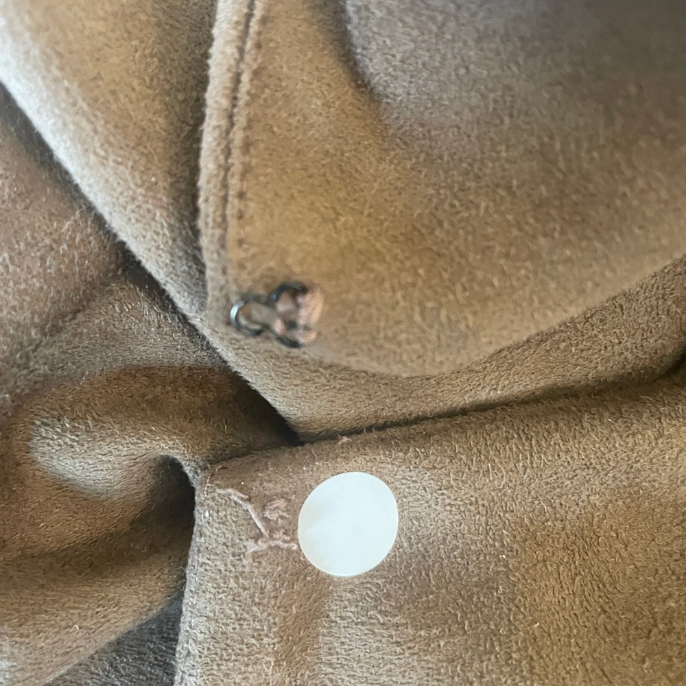 Womens Western Faux Suede Scalloped Cowgirl Open Jacket Small‎ Hippie Festival - Picture 10 of 14